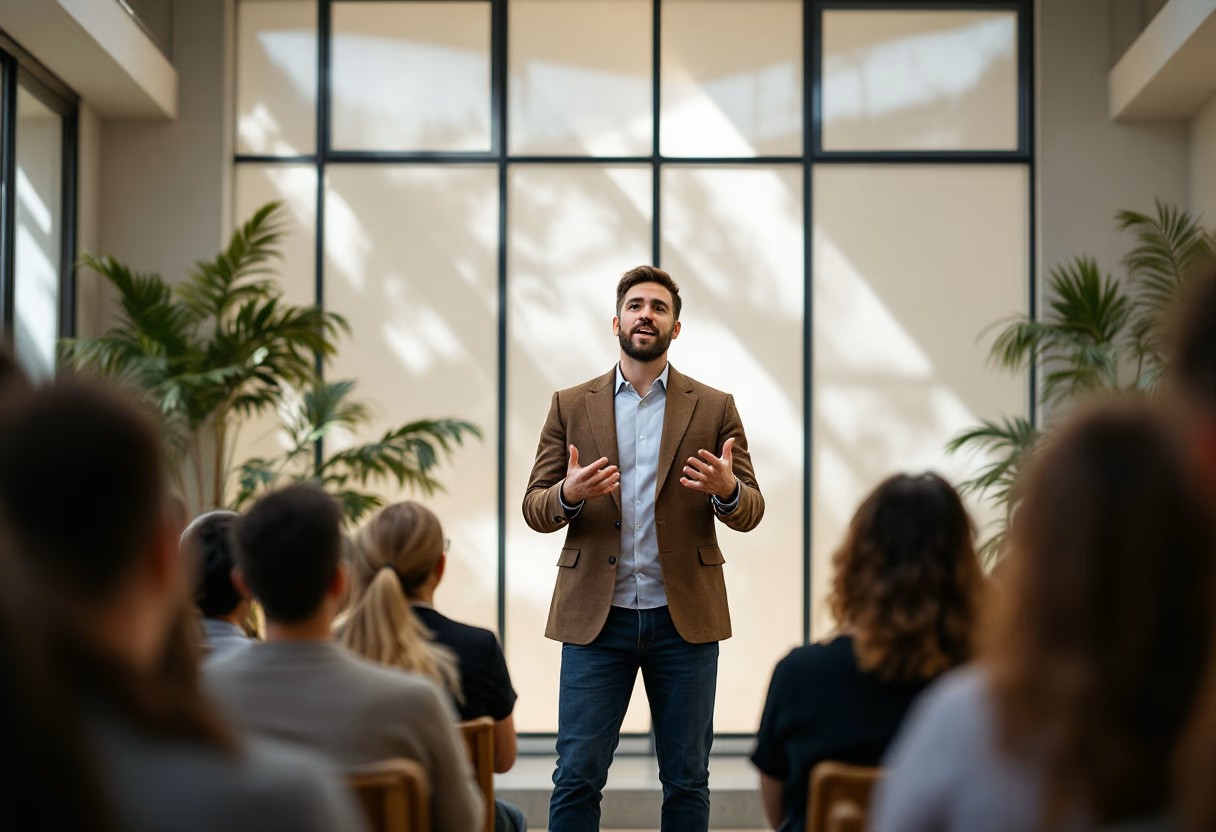 image of worship service in progress (for a church & cathedral)