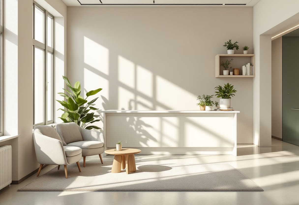 image of school reception area