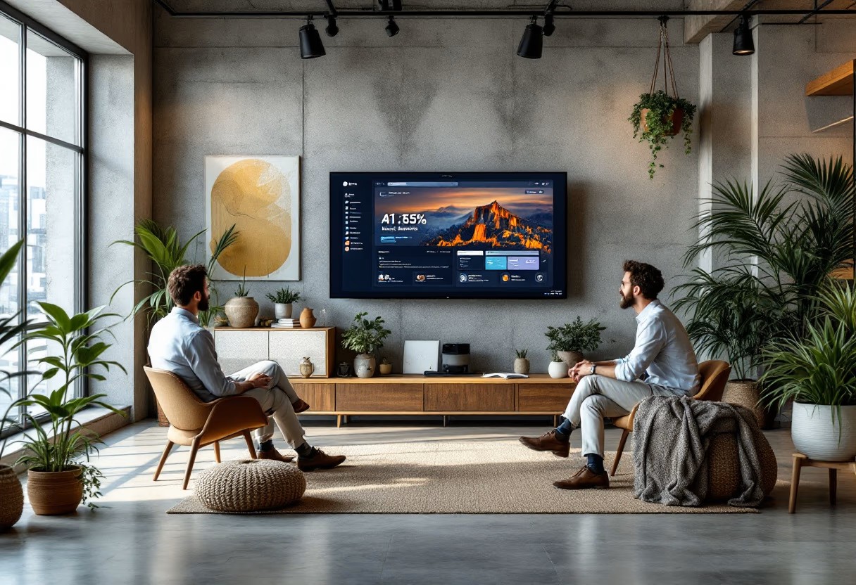 image of an industry conference for an ai marketing tech company